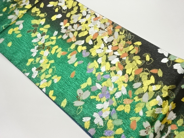 JAPANESE FUKURO OBI / WOVEN SAKURA